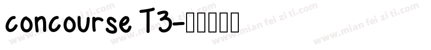 concourse T3字体转换